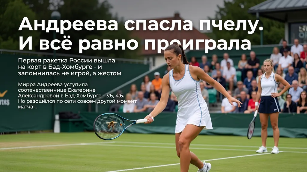 Андреева спасла пчелу. И всё равно проиграла